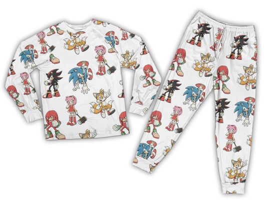 Discover Sonic the Hedgehog Pajama Custom Sonic Pajama Sonic Family Matching Pajama Sonic Birthday Sleepwear Sonic Party Outfit For Kid Sonic Fan