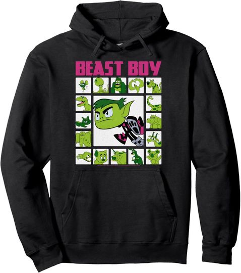 Discover DC Comics Teen Titans Go! Beast Boy Box Up Pullover Hoodie, Gift For Fans