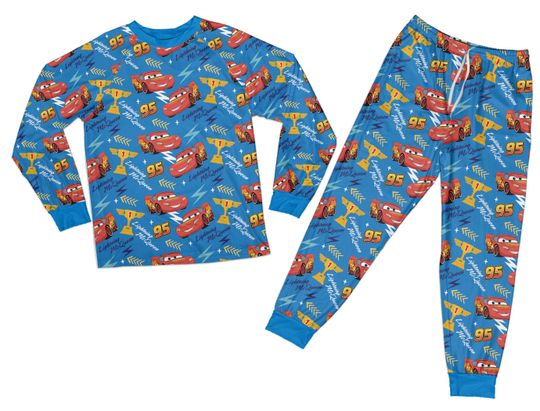 Discover Piston Cup Ddisney Car Pajama Llightning McQueen Pajama Family Matching Pajama McQueen Sleepwear Llightning McQueen Party Outfit For Kids