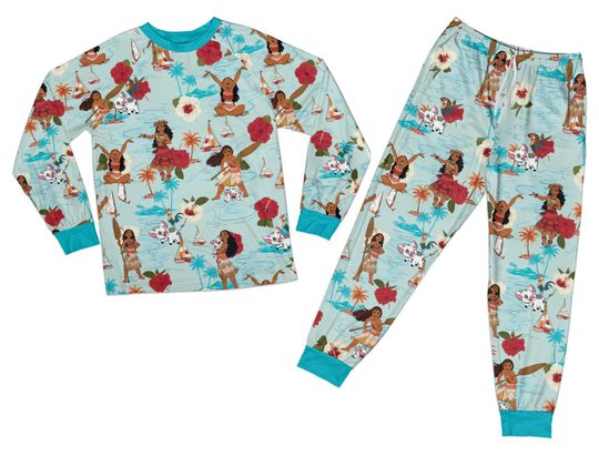 Personalized Ddisney Princess Pajamas Set Moana Pajama Moana Maui Sleepwear Ddisney Birthday Party Matching Pajama For Girl Women Moana Fan