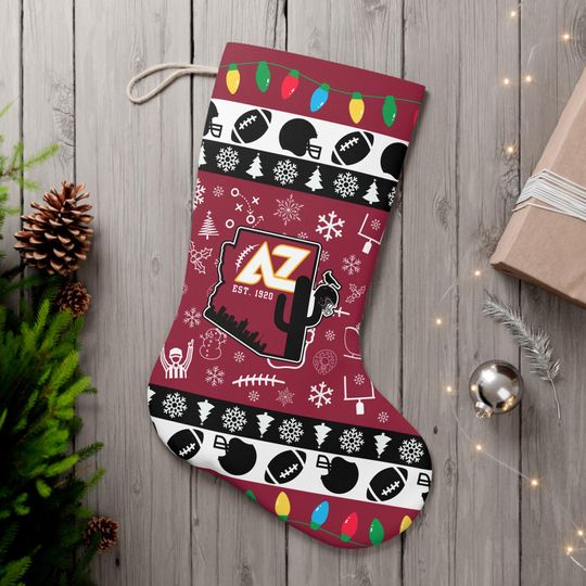 Discover Arizonna Football Christmas Santa Stocking, Holiday Gifts for Sports Fans, Gifts for Him, Gifts for Her