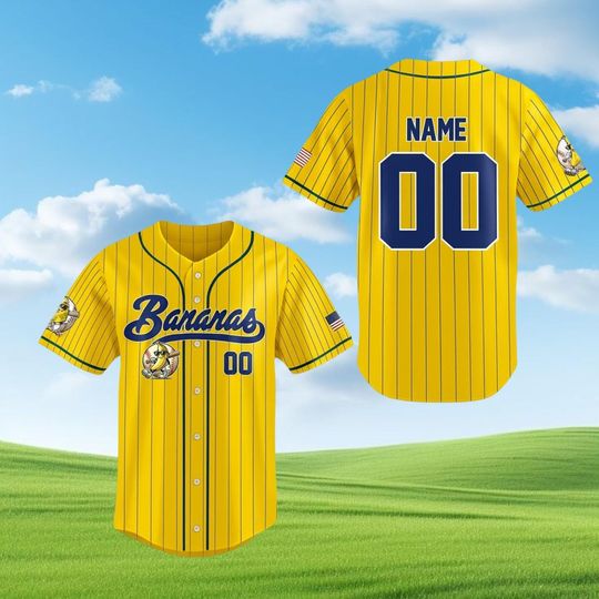 Discover Funny Banana Baseball Jersey, Let's Go Bananas Shirt for Baseball Fans, Custom Baseball Jersey, Personalize Team name number, Bananas shirt