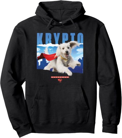 Discover Superman  Krypto in the Sky Y Pullover Hoodie, Gift For Fans