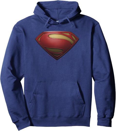 Man of Steel Shield Pullover Hoodie, Gift For Fans