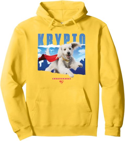 Superman  Krypto in the Sky W Pullover Hoodie, Gift For Fans