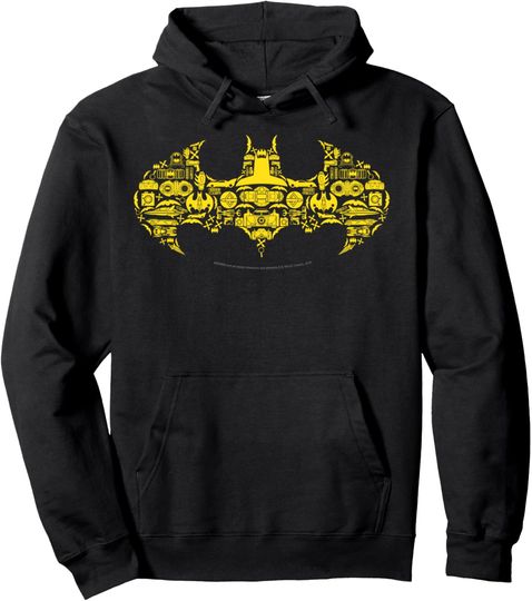 Discover DC Comics Batman Gadgets Classic Logo Pullover Hoodie