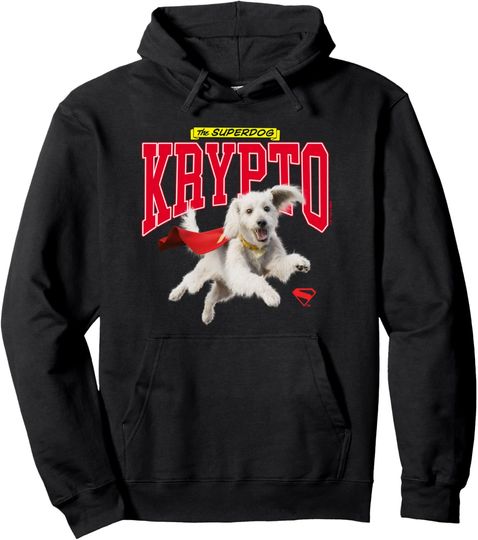 Superman  Krypto College Pullover Hoodie, Gift For Fans