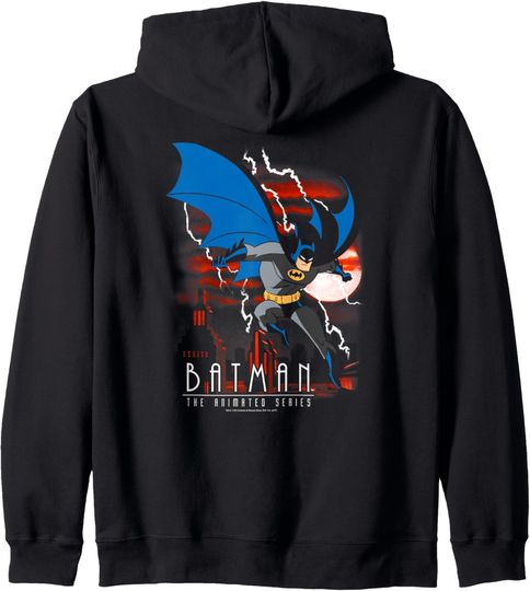 Batman: Animated Series Lightning Strikes Hoodie, Gift For Fans