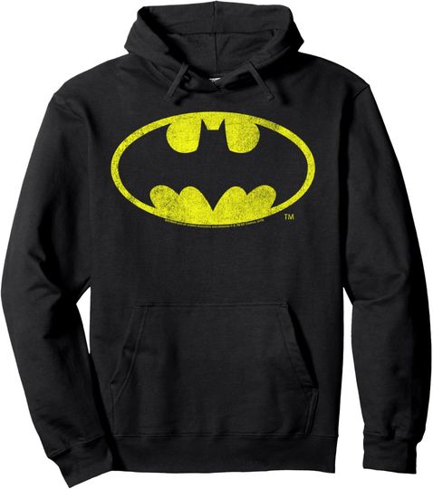Discover DC Comics Batman Distressed Logo Pullover Hoodie