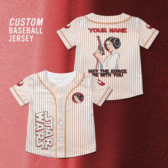 Discover Star Wars Leia Princess Customized Baseball Jersey, Disney Star Wars shirt, May The Force be With You Star Wars, Star Wars Disney Trip Shirt