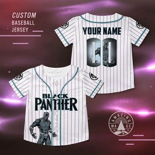 Discover Black Panther Marvel Superheroes Baseball Jersey, Disney Marvel Comics Shirt, Black Panther Marvel Avengers Disney Trip Shirt