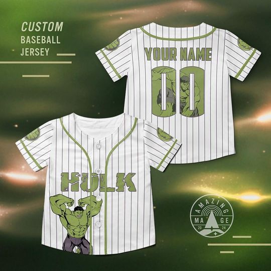 Discover Incredible Hulk Marvel Superheroes Baseball Jersey, Disney Marvel Comics Shirt, Hulk Marvel Avengers Disney Trip Shirt