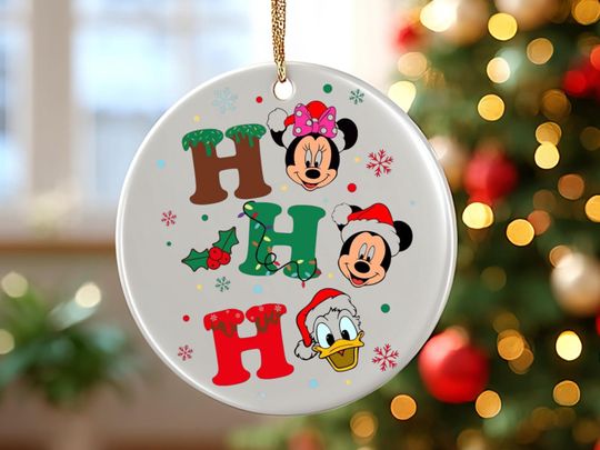 Discover Disney Christmas Ornament, Christmas Disney Ornament, Disney Ornament, Xmas Ornament, Holiday Gift Ornament, Christmas Decor ,Ho ho ho