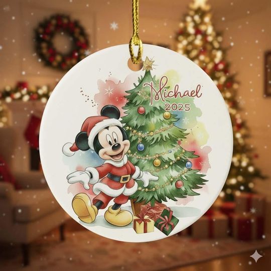 Discover Disney Minnie Mouse Christmas Ornament, Baby's First Christmas Ornament 2025, Christmas Keepsake, Disney Christmas, Girl Christmas Ornament