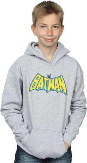 Discover DC Comics Boys Batman Crackle Logo Hoodie, Gift For Fans