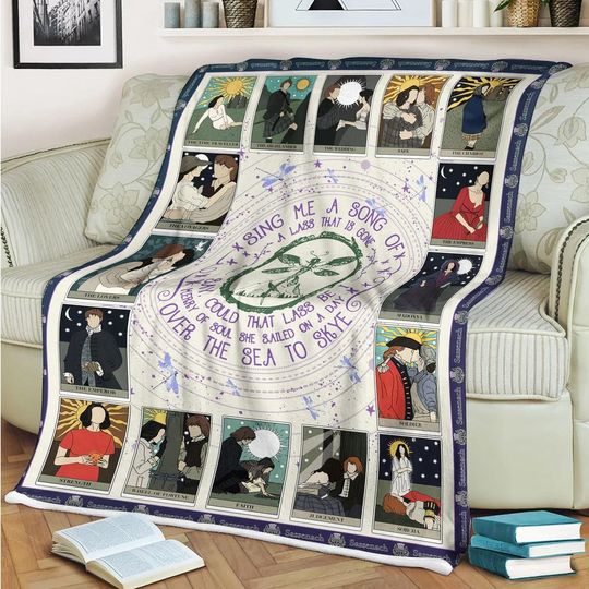 Discover Outlander Lallybroch Blanket, Fraser's Ridge Soft Fleece Blanket, Claire & Jamie Fraser Blanket