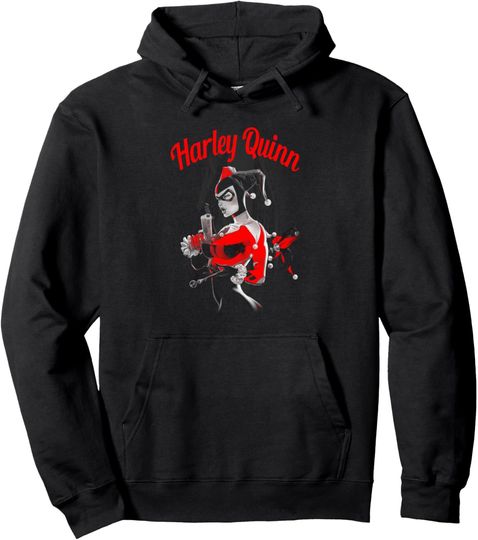 Harley Quinn Spring Gun Pullover Hoodie, Gift For Fans