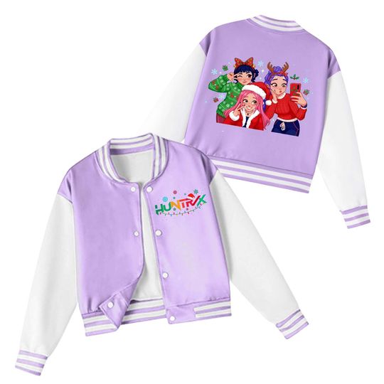 Discover Kpop Demon Hunters Kids Coats Toddler Baby Boy Girl Baseball Jacket Y2𝚔 Jackets Print Color Block Button Letterman 초등학생 여아 옷