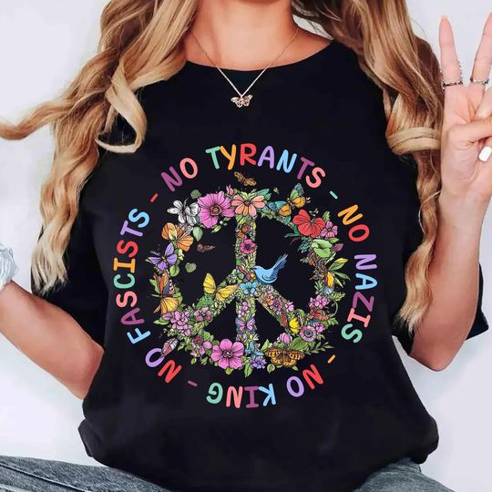 Discover No Kings in America Shirt, Political Statement, Anti-MAGA, Resist T-shirt, No Kings graphic tee