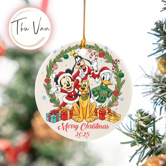 Discover Mickey and Friends Christmas Ornament, Mickey Christmas Baubles, Disney Christmas Decor, Mickey Ornament, Christmas Tree Decor,Xmas Ornament