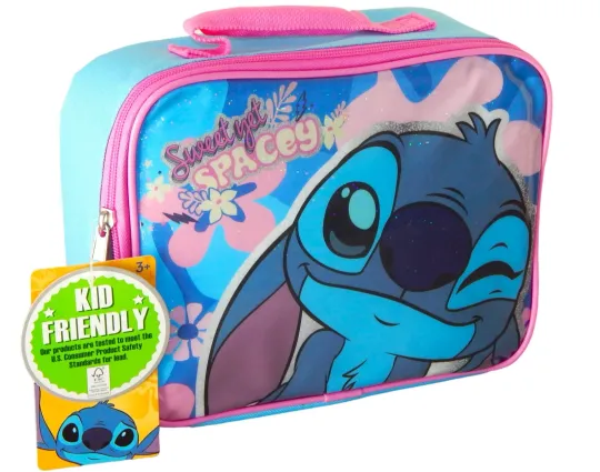 Discover Lilo & Stitch Insulated Lunch Box Tote Disney Blue BPA