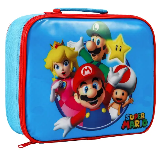 Discover Super Mario Rectangular Insulated Lunch Bag for Boys and Girls