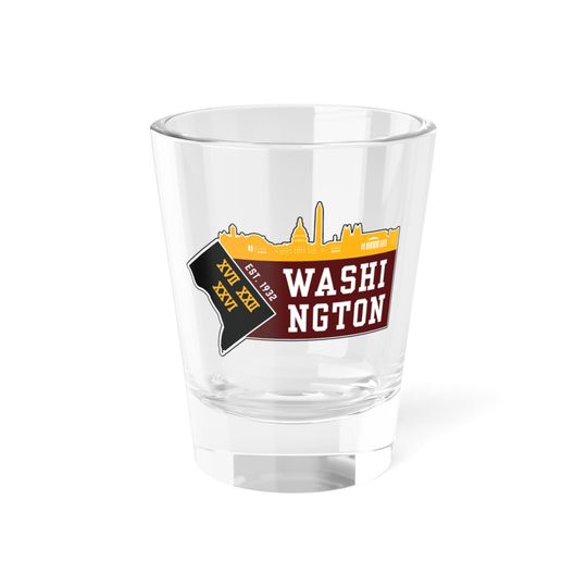 Washington D.C. Football Team Shot Glass, Gifts for Him, Gifts for Her