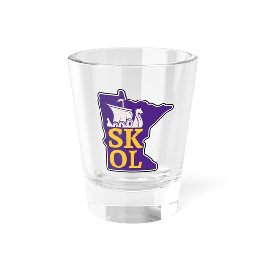 Discover Minnesota Football Shot Glass, 1.5oz, Team Spirit, Kitchenware Glassware, Gifts for Him, Gifts for Her, Stocking Stuffer Christmas