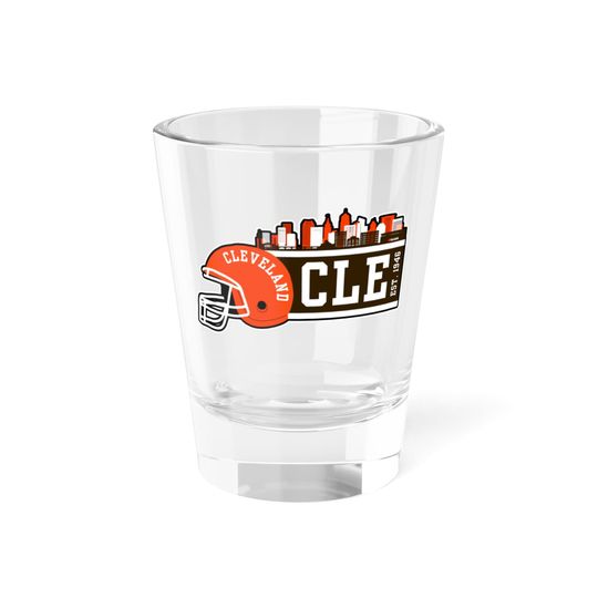 Cleveland Football Team Shot Glass, Gifts for Him, Gifts for Her