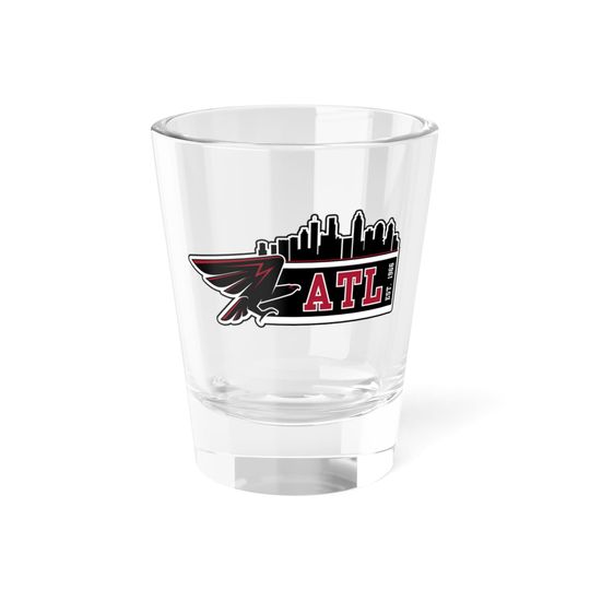 Discover Atlanta Football Shot Glass, 1.5oz, Team Spirit, Kitchenware Glassware, Gifts for Him, Gifts for Her, Stocking Stuffer Christmas