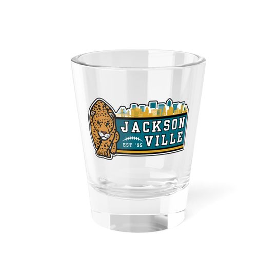 Jacksonville Football Team Shot Glass, Gifts for Him, Gifts for Her