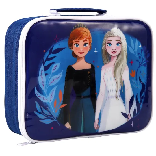Discover Disney Frozen Rectangular Insulated Lunch Box Bag for Boys and Girls, BPA Free