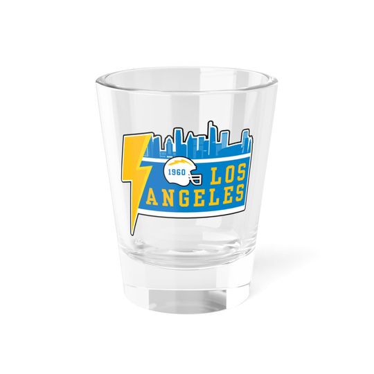 Discover Los Angeles Football Shot Glass, 1.5oz, Team Spirit, Kitchenware Glassware, Gifts for Him, Gifts for Her, Stocking Stuffer Christmas, LA
