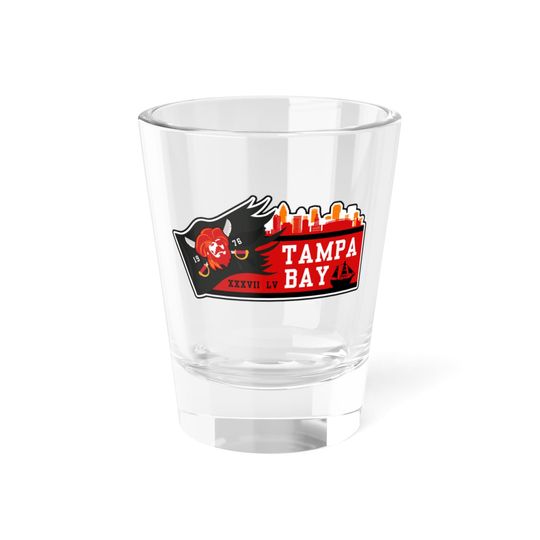 Tampa Bay Football Team Shot Glass, Gifts for Him, Gifts for Her