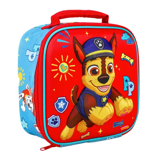 Discover Paw Patrol Kids 3D Rectangular Insulated Lunch Box Bag for Boys & Girls