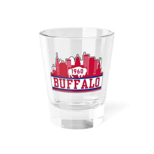 Discover Buffalo Football Shot Glass, 1.5oz, Team Spirit, Kitchenware Glassware, Gifts for Him, Gifts for Her, Stocking Stuffer Christmas, NY