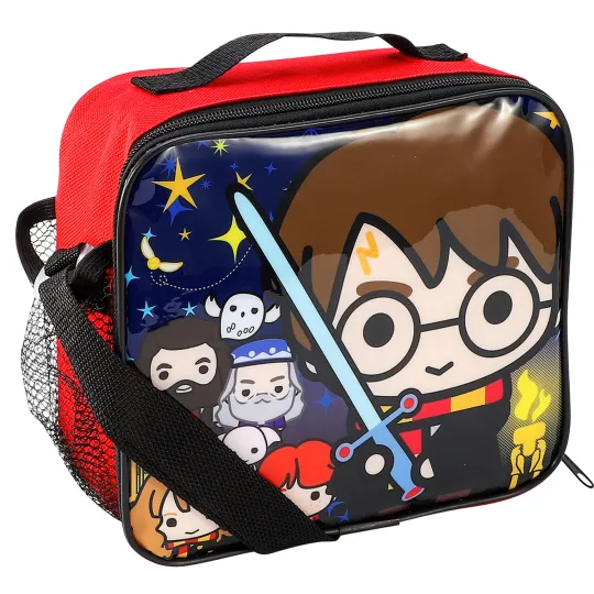 Harry Potter Kids Insulated Rectangular Lunch Bag for School and Travel