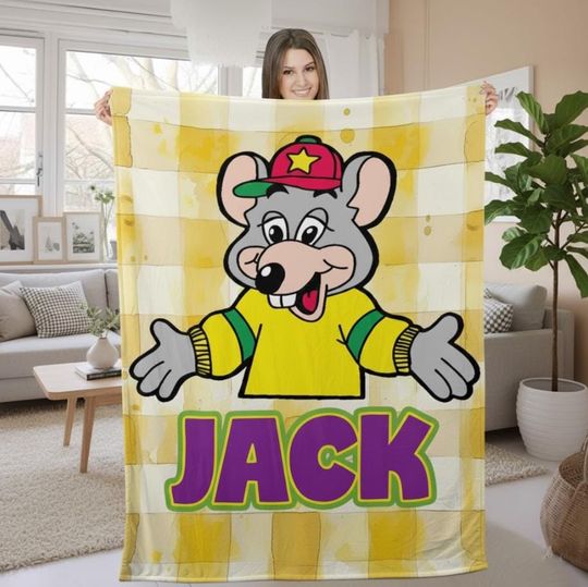 Discover Custom Name Mouse Cartoon Blanket, Personalized Name Mouse Family Blanket, Mouse Blanket Gift For Boy Or Girl, Cartoon Kids Gift