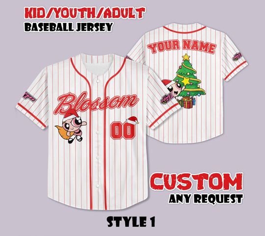 Personalized The Powerpuff Girls Christmas Jersey, Custom The Powerpuff Girls Xmas Jersey, Christmas Kids Youth Adult Outfit, Christmas Gift
