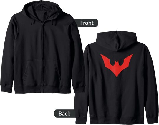 Batman Beyond Beyond Bat Logo Zip Hoodie, Gift For Fans