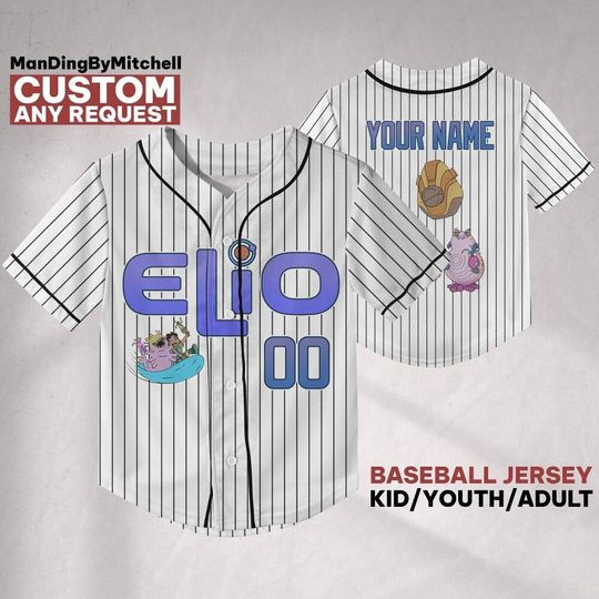 Discover Personalize Disney Pixar Elio Glordon Helix Tegmen, Disney Elio Baseball Shirt, Elio Team Jersey, Personalized Disney Outfit