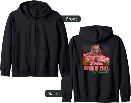 Birds of Prey Harley Quinn Love Stinks Zip Hoodie, Gift For Fans