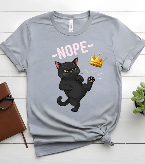 Discover No Kings Shirt, No Kings in America Black Cat Shirt ,Funny Political Meme T-Shirt, Patriotic Shirt, Lady Liberty Shirt, Social Justice Shirt