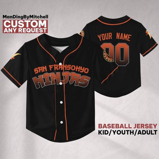 Discover Personalized Big Hero 6 San Fransokyo Ninjas,Custom Baseball Jersey, Disneyland Family Vacation, Disney Matching Birthday Gifts