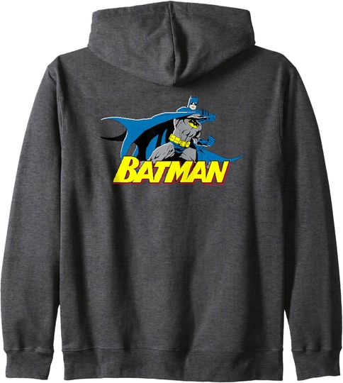 Batman 8 Bit Cape Zip Hoodie, Gift For Fans