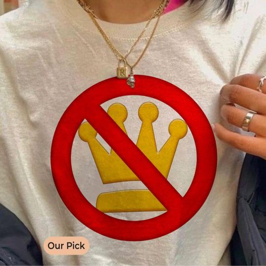 NO KINGS in America Shirt, Anti Trump Shirt, Political Shirts, Anti Maga Shirts, Crown No Kings Shirt, Protest Shirts, Nope Kings Shirt