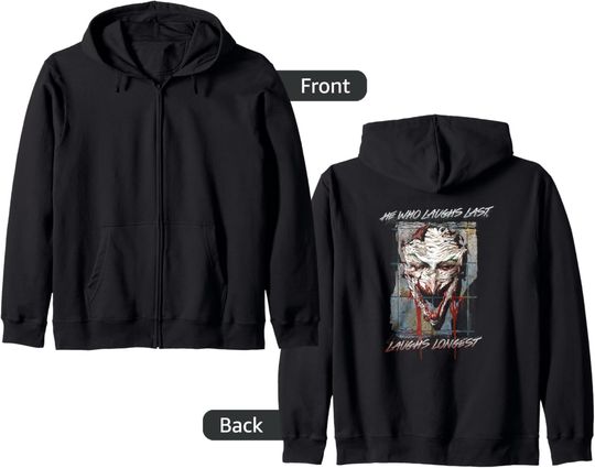 Batman Joker Just For Laughs Zip Hoodie, Gift For Fans