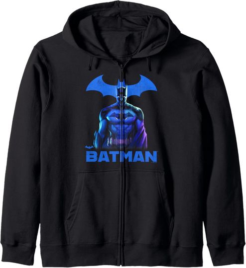 Discover DC Comics Jace Fox Batman Logo Background Zip Hoodie