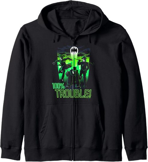 Discover DC Comics Batman Villain Group 100% Trouble! Zip Hoodie, Gift For Fans