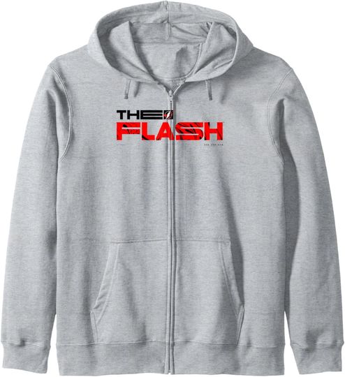 DC Comics The Flash Swirl Stretch Comic Cover Logo Zip Hoodie, Gift For Fans